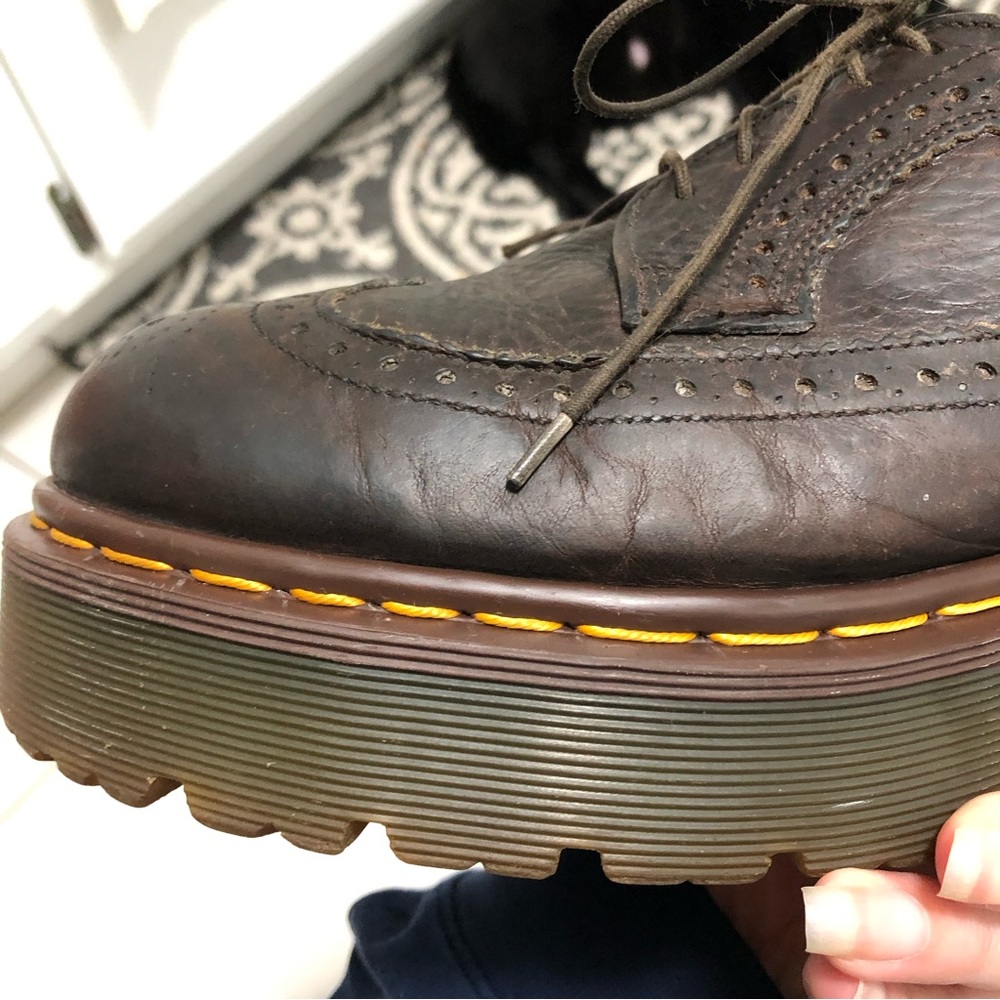 Dr. Martens 3989/34 Wingtip Brogue Platform Oxfords - Picture 13 of 16